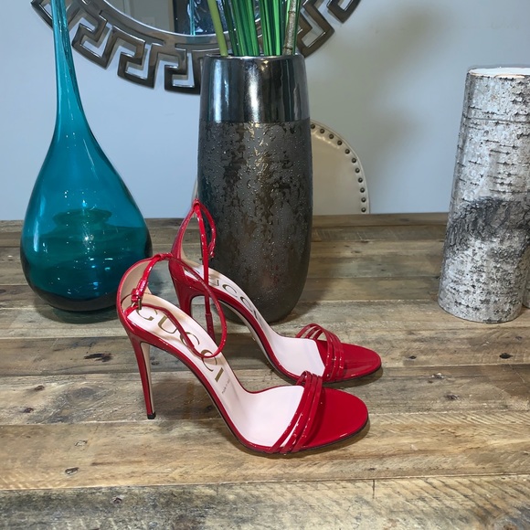 Gucci Shoes - New Women Gucci Ilse Patent 110mm Sandal Orig$1495